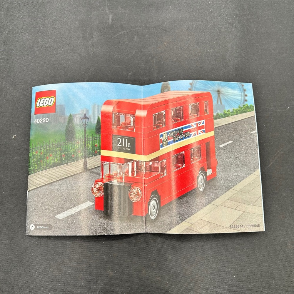 LEGO Instructions Mini London Bus 40220 Creator‎ Expert Manual Only